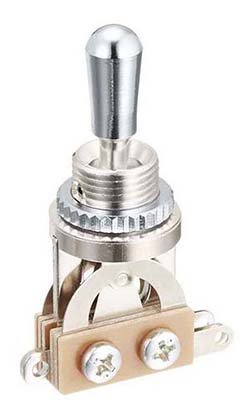Toggle Switch  Krom Knopp 3-Läges