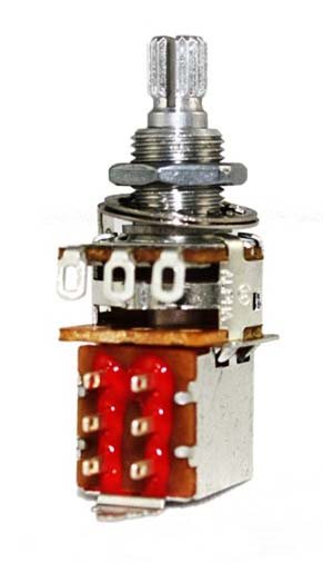 Pot 250KA Logaritmisk Push/Pull