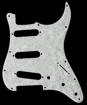S-Style 3-lager SSS Pearl Vitt (Allparts)