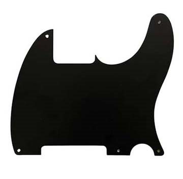 T-style 1-lager Svart Matt Esquire (Allparts)