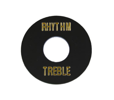 Rhythm/Treble bricka Svart plast