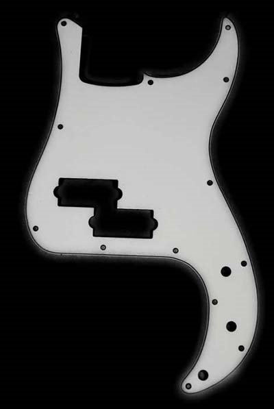 P-bas Style 3-lager Vitt (Allparts)