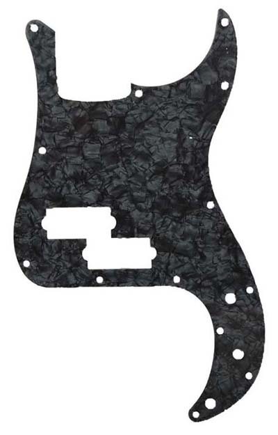 P-bas Style 3-lager Pearl Svart (Allparts)