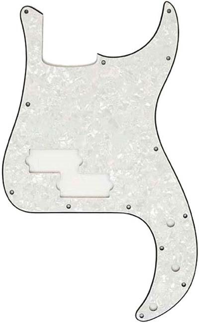 P-bas Style 3-lager Pearl Vitt (Allparts)