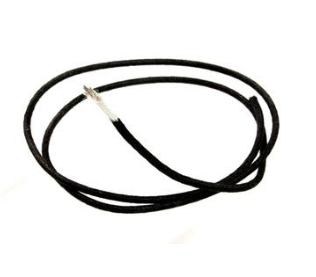 1 meter tygklädd vintage kabel svart