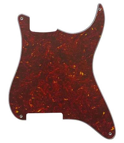 S-Style 3-lager Kontur Turtle Vint Red (Allparts)