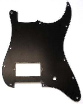 S-Style 3-lager 1 Humbucker Svart (Allparts)