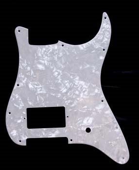 S-Style 3-lager 1 Humbucker Pearl Vit (Allparts)