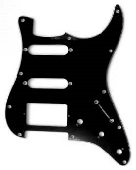 S-Style 3-lager HSS Svart (Allparts)