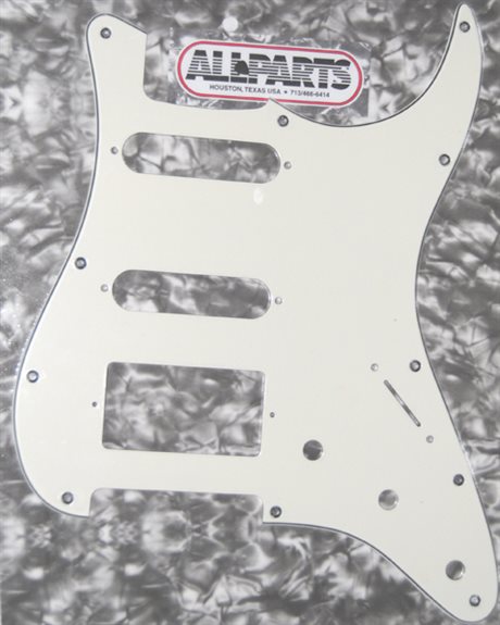 S-Style 3-lager HSS Vitt Parchment (Allparts)