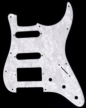 S-Stlye 3-lager HSS Pearl Vitt (Allparts)