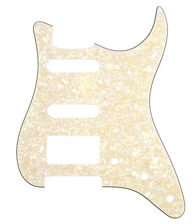 S-Style 3-lager HSS Parchment Pearl Vitt (Allparts)