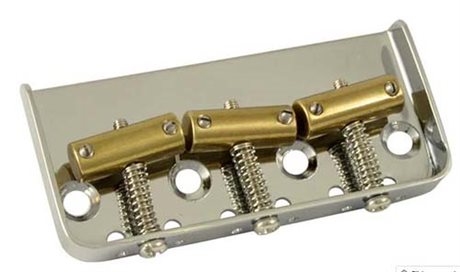 Tele Vintage 3-sadlar Nickel Short Bridge