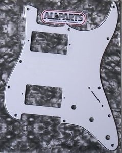 S-Style 3-lager 2 Humbucker Vit (Allparts)