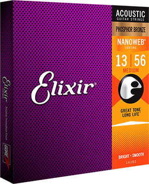  Elixir Acoustic Phosphor Bronze Nanoweb 13-56