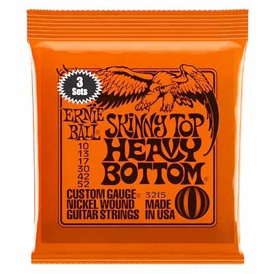 Ernie Ball EB-3215  Heavy Bottom Skinny Top  3-Pack