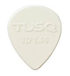 Tusq Plektrum Tear Drop White 6-pack