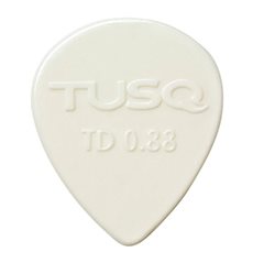 Tusq Plektrum Tear Drop White 6-pack
