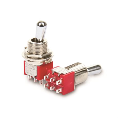 Switch Mini 2-polig Krom (On-Off-On) (1st)