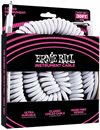 Ernie Ball vit spiralkabel 9m
