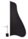 Archtop skydd black med hållare nickel (Lång)