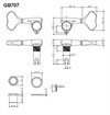 Gotoh GB707 Bas guld 1st HÖGER
