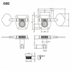 Mek Bas 2-inl Gotoh GB-2 Svart
