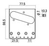Hosco Tele stall med 3 sadlar Gotoh intonerade