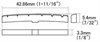 Slotted Bone Nut 7,25 Radius